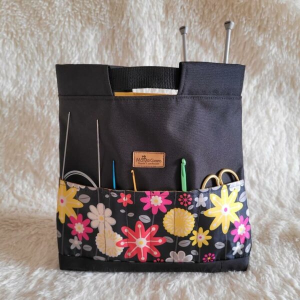 Bolso porta lanas con asas de mano