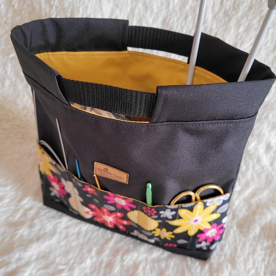 Bolso porta lanas con asas de mano