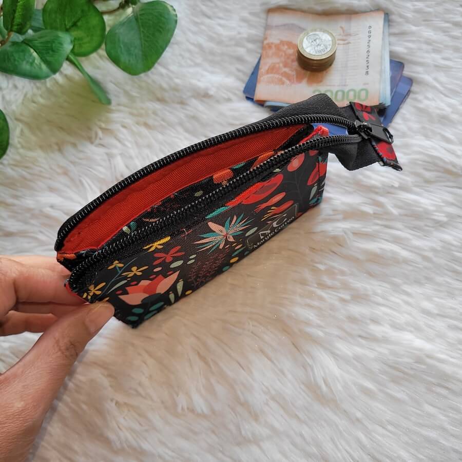 Monedero Triple (Stock) Flores T10