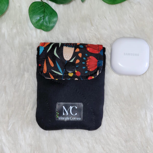 Estuche para audífonos inalámbricos (Stock) Flores T10