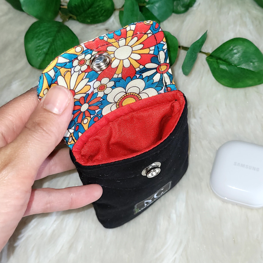 Estuche para audífonos inalámbricos (Stock) Flores T7