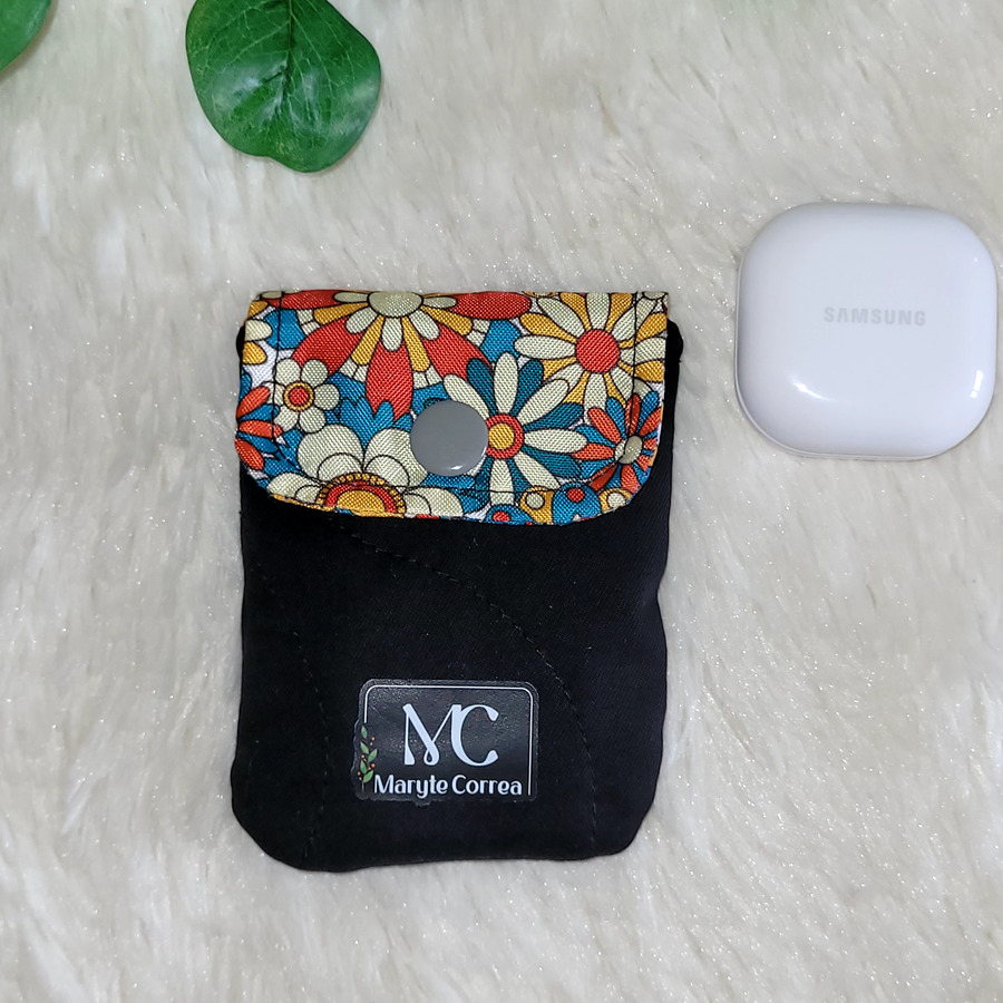 Estuche para audífonos inalámbricos (Stock) Flores T7