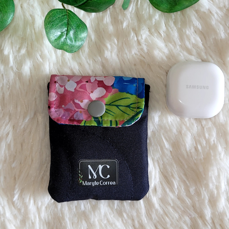 Estuche para audífonos inalámbricos (Stock) Flores T6