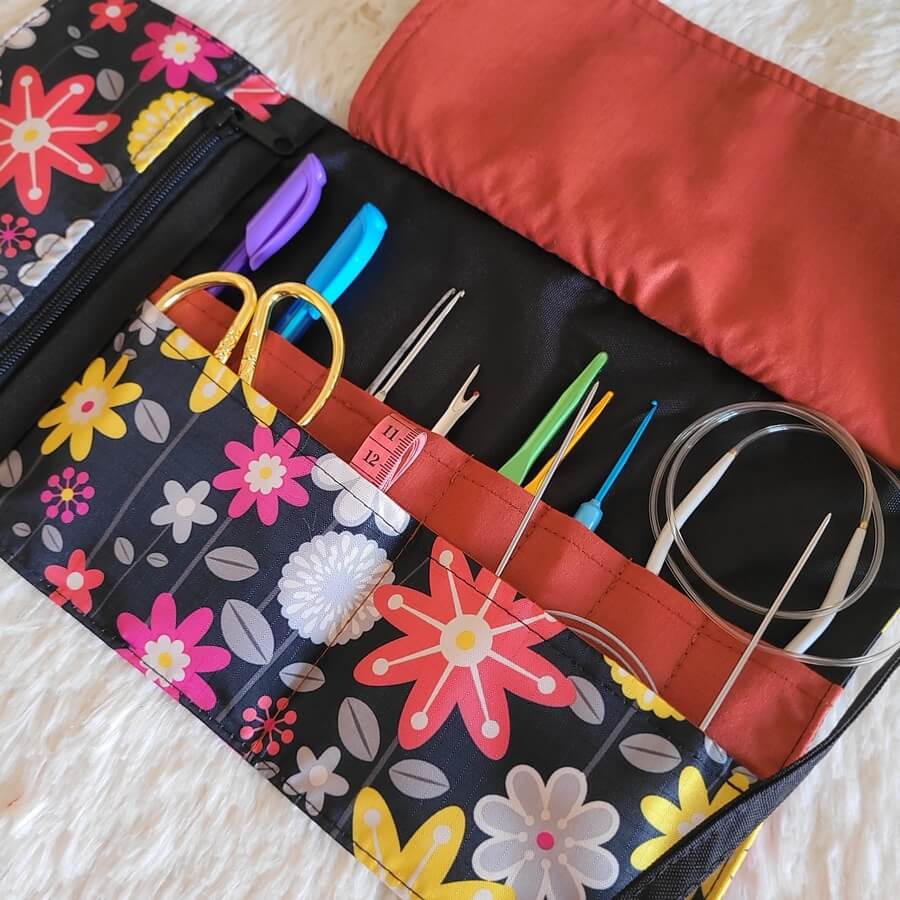 Porta crochet con estuche