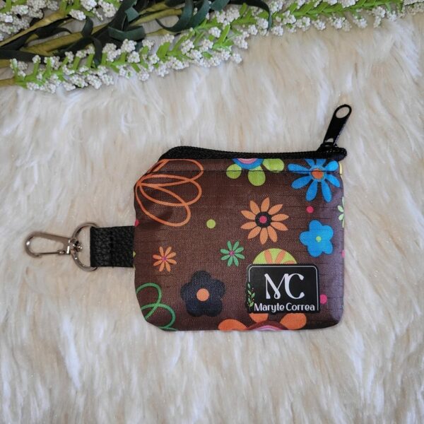 Estuche mini (stock) Flores marron