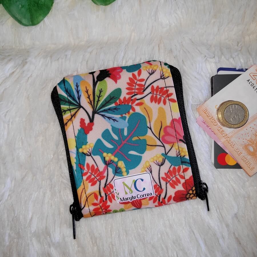 Monedero doble (stock) Flores T5