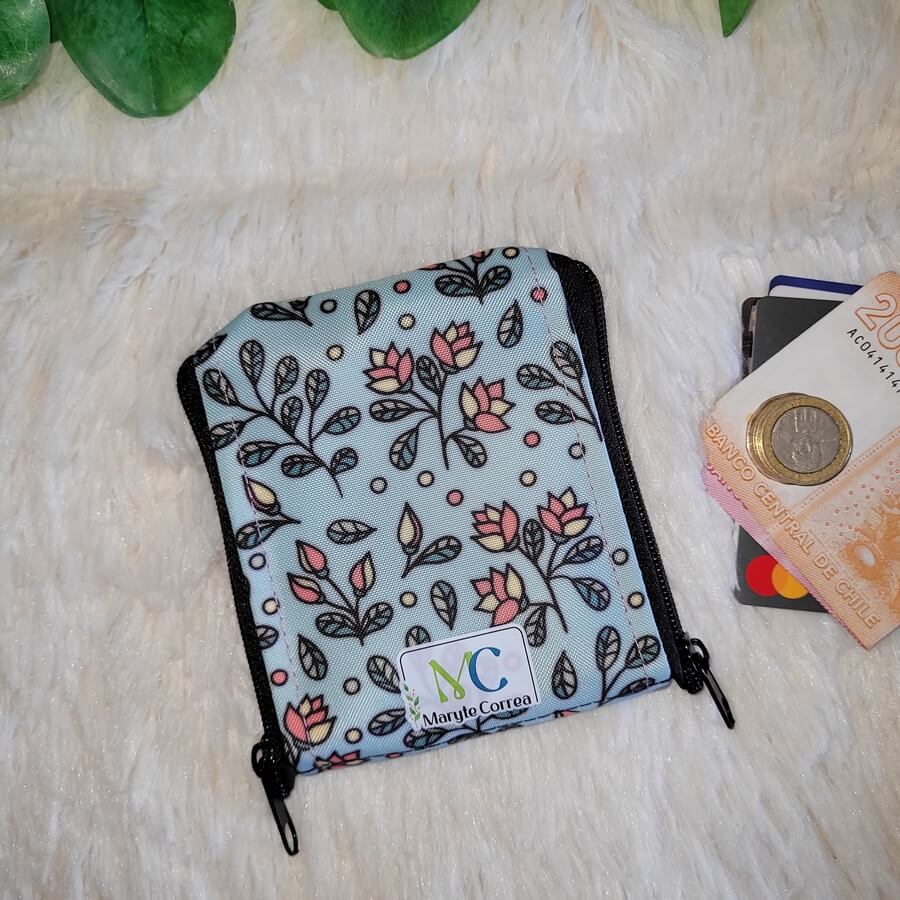Monedero doble (stock) Flores T7