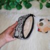 Monedero doble (stock) Mandala banco y negro