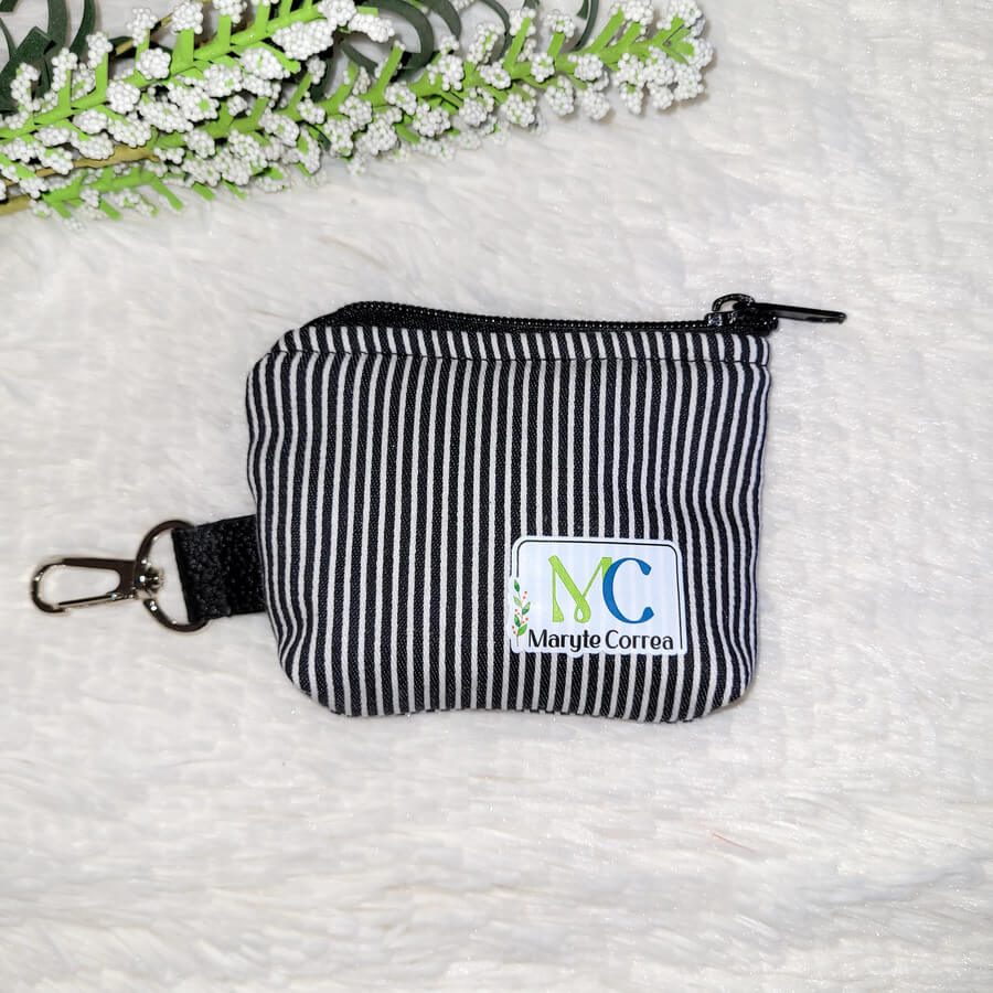 Estuche mini (stock) Rayas negras