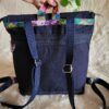 Mochila Aura (stock) Mezclilla - Flores T6
