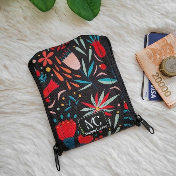 Monedero doble (stock) Flores T10