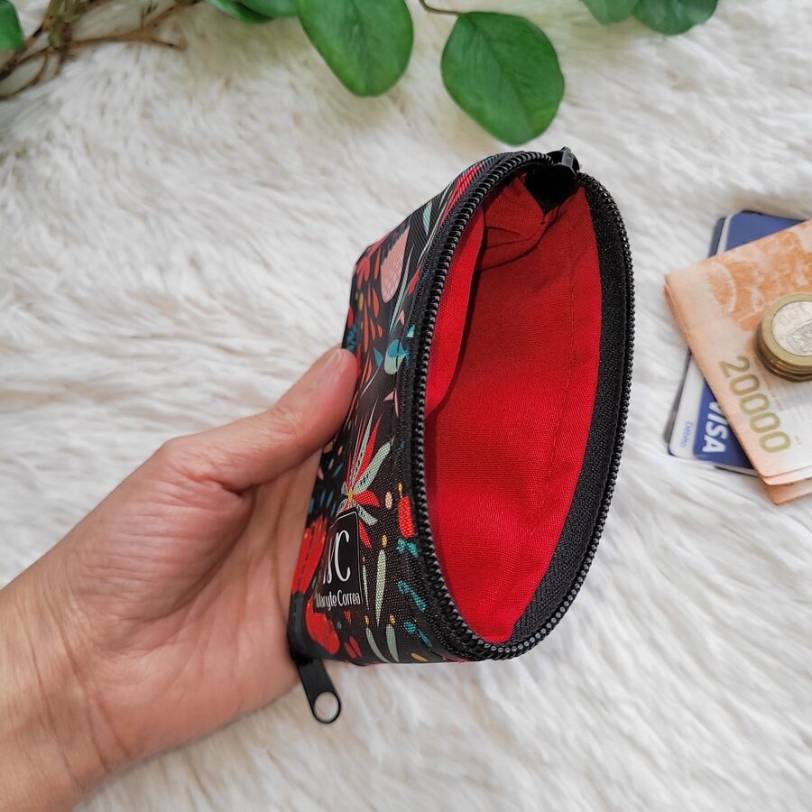 Monedero doble (stock) Flores T10