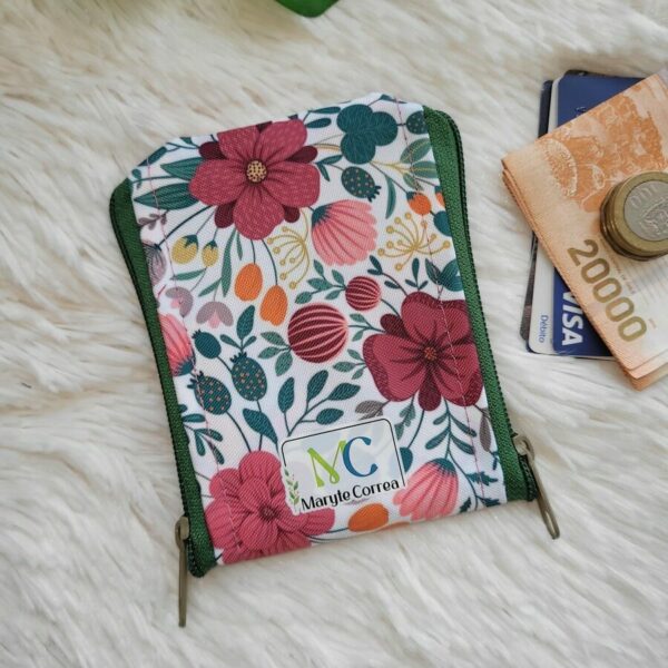 Monedero doble (stock) Flores Tn